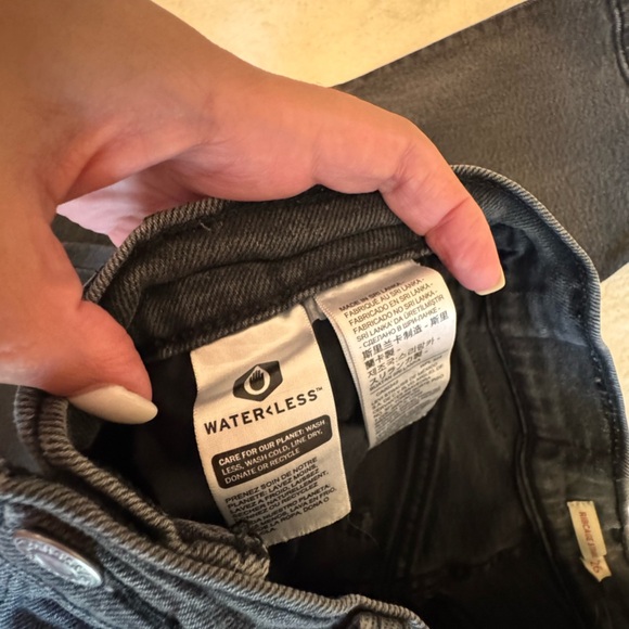 Signature by Levi Strauss Dark Gray Straight Leg Jeans - Picture 5 of 5